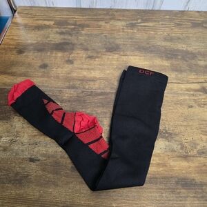 New DCF Women's Black and Red Compression Socks Size L/XL